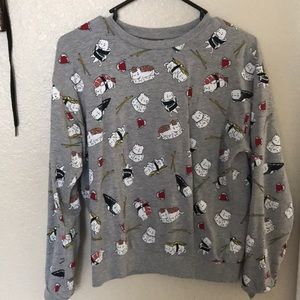 Sushi/cat sweater